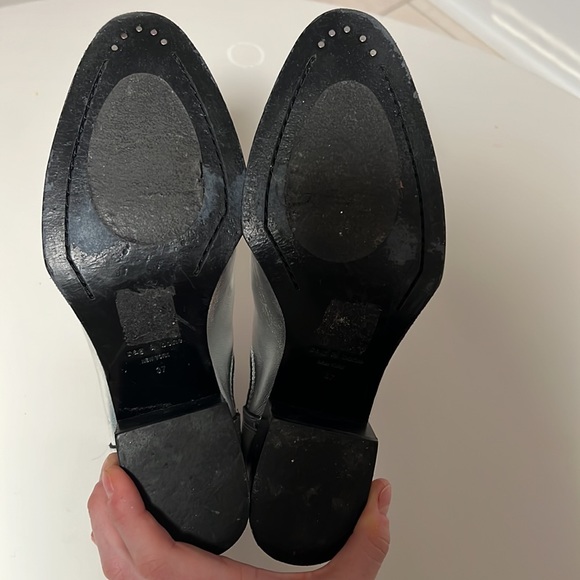 Excellent Rag & Bone Silver Leather Ankle Booties - Picture 14 of 14